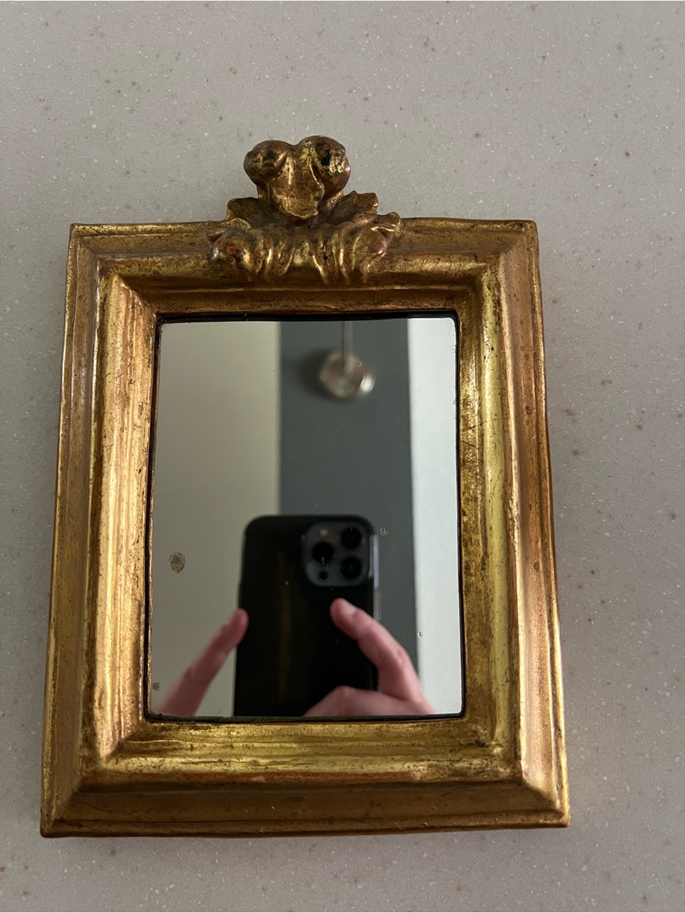Vintage Borghese Gold Ornate Wall Mirror - Classic Decorative Accent